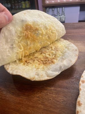 Tortita de trigo Ranchera (3,80€)  at Bar El Mexicano in Logrono