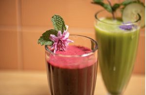 Cold pressed juice to order! at Nice Sprout in Houston