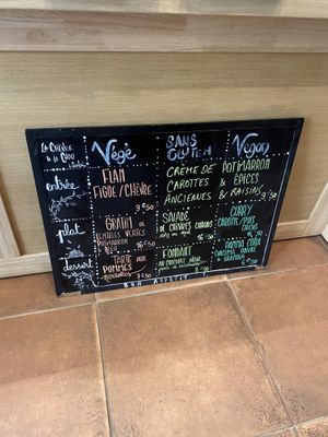 menu september 2024  at La Chèvre et Le Chou in Sarlat-la-caneda