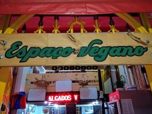Outside view at Espaço Vegano in Embu Das Artes