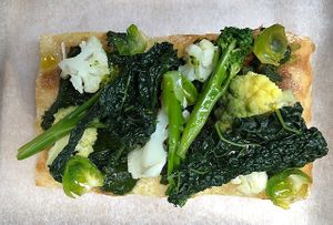 Vegan pizza at Italian Alley in North West London