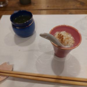 Amazaki and green tea at Fujifuku in Tokyo