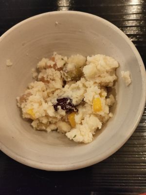 Cold potato salad at Fujifuku in Tokyo