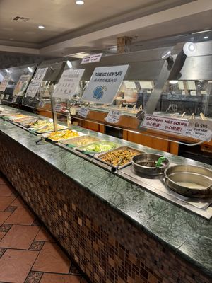 Buffet Bar  at Sweet Veggie in El Monte