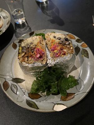 Veggie burrito at EVE in Oceanside