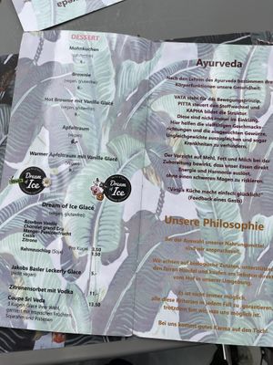 Menu (Deutsch)  at Sri Veda Snack Bar- Imbiss in Basel