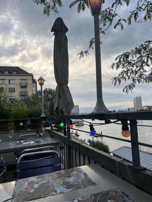 View from the terrace   at Sri Veda Snack Bar- Imbiss in Basel