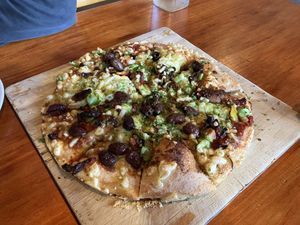 Vegeterranean, largest size (colossus)  at Pompeii Pizza in Palmerston North