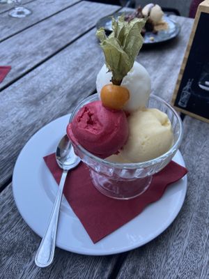 Sorbet dessert  at Multatuli in Ghent