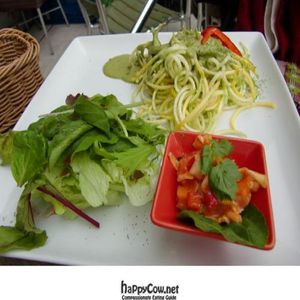 Zucchini Pasta Genovese  at Manna in Tokyo