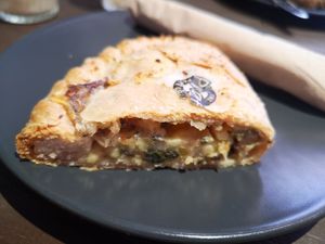 Butternut Squash and Vegan Feta Pasty at The White Nettle in Sudbury