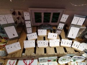 Some of the jewellery on sale.  at The White Nettle in Sudbury