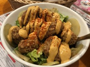 Fried chicken! at Falafel Brothers - Shibuya in Tokyo