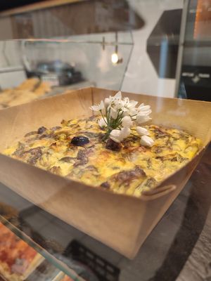 Flans at Pomo D'oro in Finale Ligure