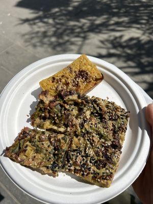 Sformatino e schiacciata alle verdure   at Pomo D'oro in Finale Ligure