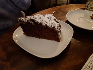 Chocolate banana cake at Brandmarken in Jena