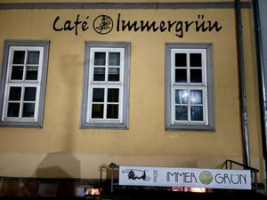 outside at Café Immergrün in Jena