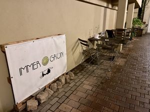 inside (patio) at Café Immergrün in Jena