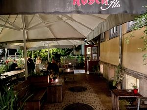 courtyard at Café Immergrün in Jena