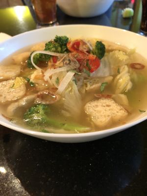 Vegetarian pho at Pho By Night Ottawa in Ottawa