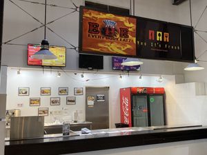 Shares counter and kitchen with non vegan restaurant  at Yes It's Fresh in Cleveland