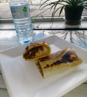 Vegan Egg Steak & Cheese Burrito at Yes It's Fresh in Cleveland