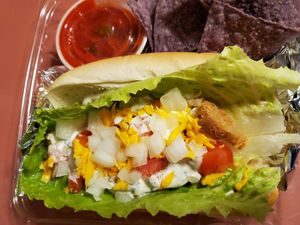 "Chicken" creamy ranch sandwich at Yes It's Fresh in Cleveland