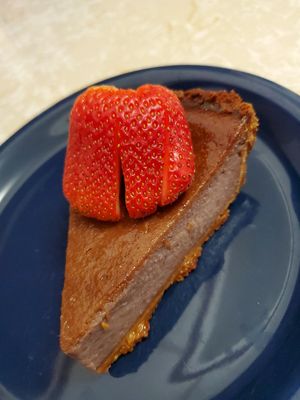 Strawberry cheesecake at Yes It's Fresh in Cleveland