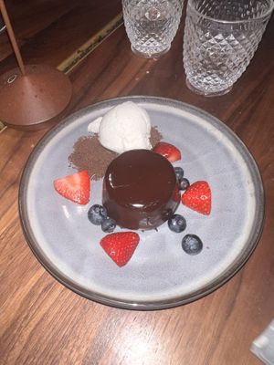 The amazing vegan chocolate mouse   at Toca Madera in Scottsdale