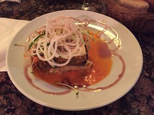 Almost a vegan moussaka  at Juicy Jones - Hospital in Barcelona