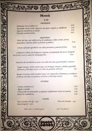 Menu of the day. Quite late for lunch... at Juicy Jones - Hospital in Barcelona