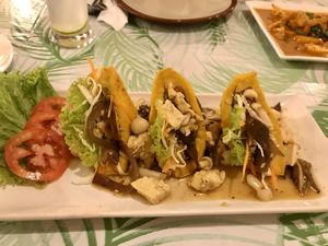 Tofu Sandwich, vegan at Flavours Of India in Khao Lak