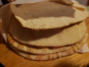 Fresh pita at King Of Falafel & Shawarma in Garfield