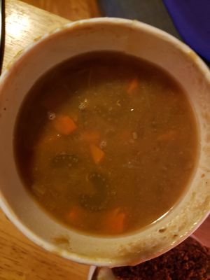 Yummy Vegan lentil soup at King Of Falafel & Shawarma in Garfield