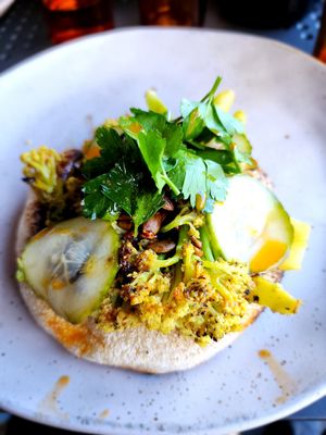 Cauliflower Pita at Williams Eatery in Auckland