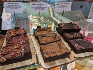 Vegan brownies at Cloud 9 in Brighton