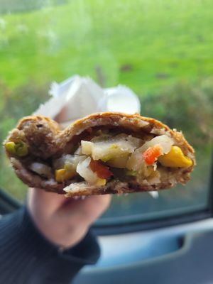 Vegan No Beef Pastie at DD's Bakery in Dolgellau