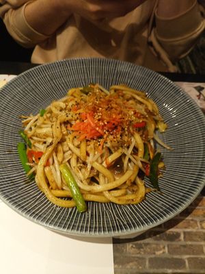 Mushroom yakisoba at LHR - Wagamama - T3 in West London