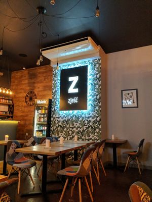 Inside at Zjesc in Warsaw
