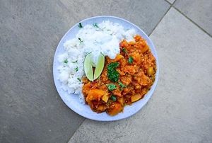 Indian pumpkincurry at Mañana Nijmegen in Nijmegen