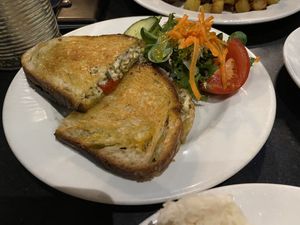 Toasted sandwich   at Alpine Coffee Shop and Gallery in Betws-y-coed