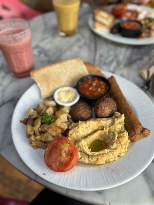 Vegan breakfast   at Alpine Coffee Shop and Gallery in Betws-y-coed