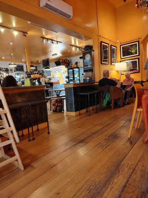Indoors at Alpine Coffee Shop and Gallery in Betws-y-coed