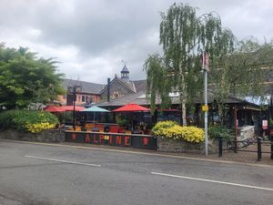 Alpine Coffee Shop and Gallery Outside at Alpine Coffee Shop and Gallery in Betws-y-coed