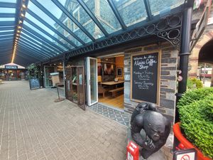 Alpine Coffee Shop and Gallery Outside at Alpine Coffee Shop and Gallery in Betws-y-coed