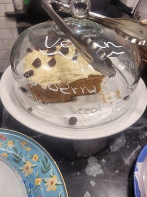 Cranberry and Chia Seed Loaf (Vegan) at Alpine Coffee Shop and Gallery in Betws-y-coed