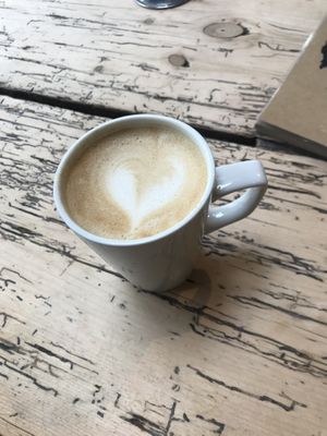 Lattw at Alpine Coffee Shop and Gallery in Betws-y-coed