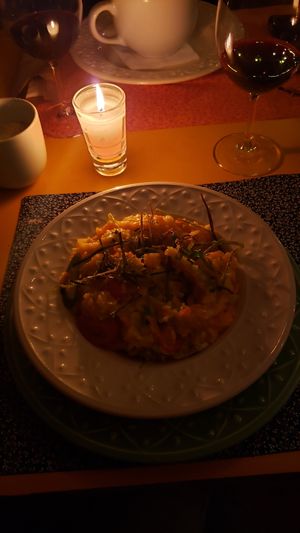 risoto vegano at Josephina Cafe in Gramado