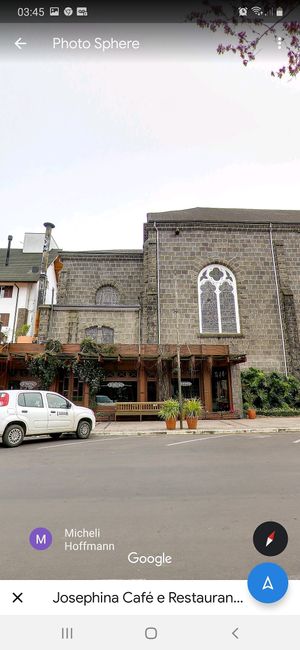 View at Josephina Cafe in Gramado