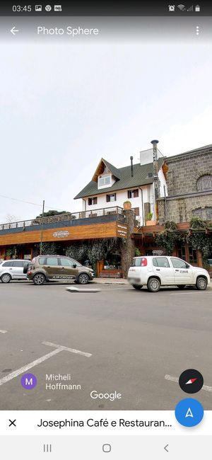 View at Josephina Cafe in Gramado